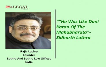 He Was Like Dani Karan Of The Mahabharata"- Sidharth Luthra ...