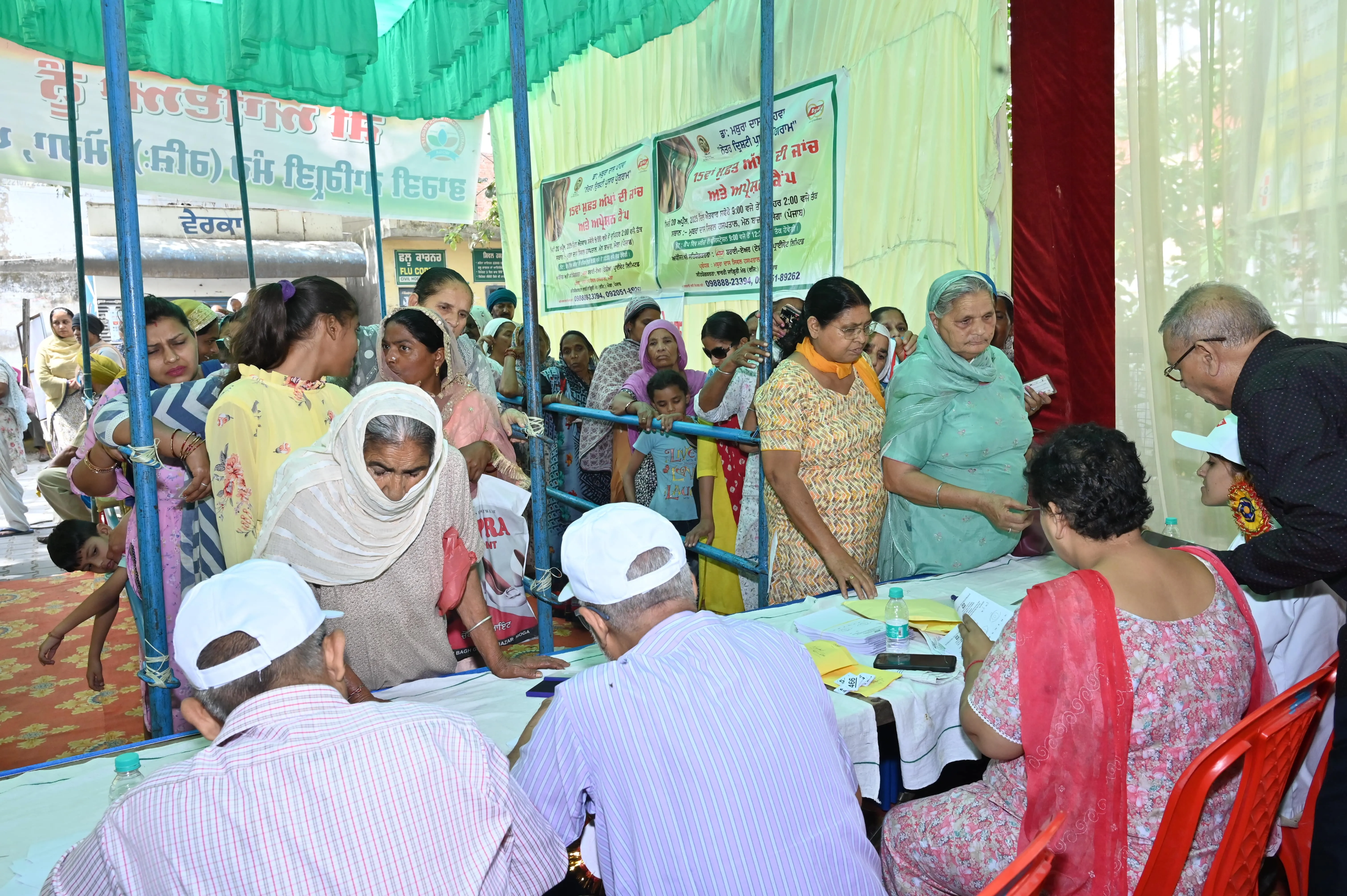 Rural health camp in India providing free medical services under CSR healthcare initiative