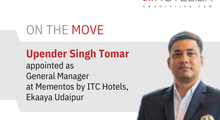 Upender Singh Tomar appointed as General Manager at Mementos by ITC ...