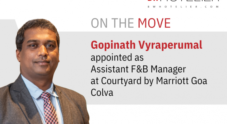 Gopinath Vyraperumal appointed as Assistant F&B Manager at Courtyard by ...