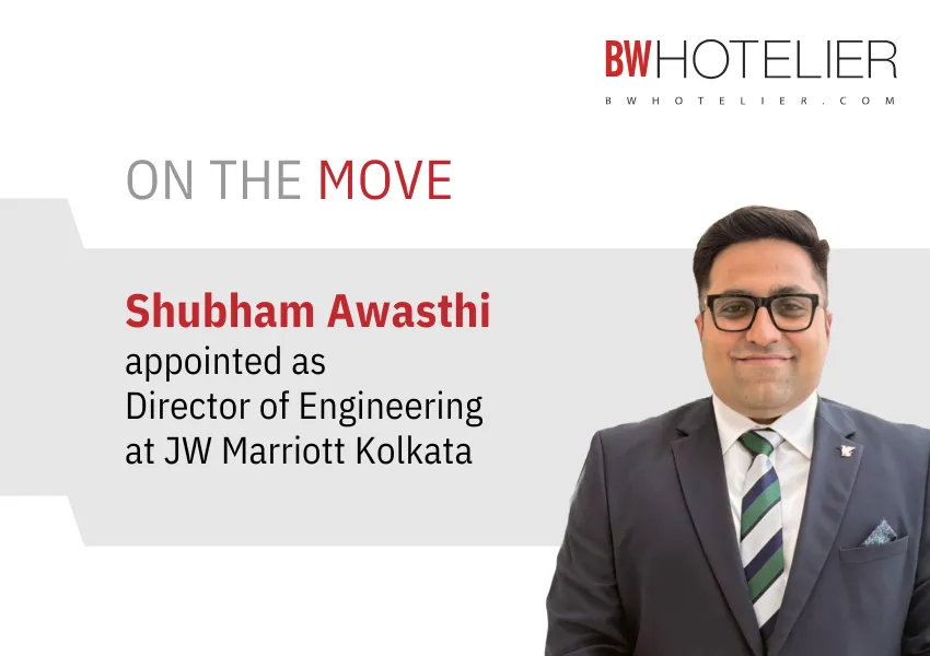 JW Marriott Kolkata appoints Shubham Awasthi as Director of Engineering ...