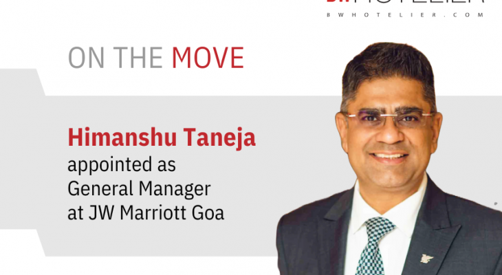Himanshu Taneja appointed General Manager at JW Marriott Goa - BW Hotelier