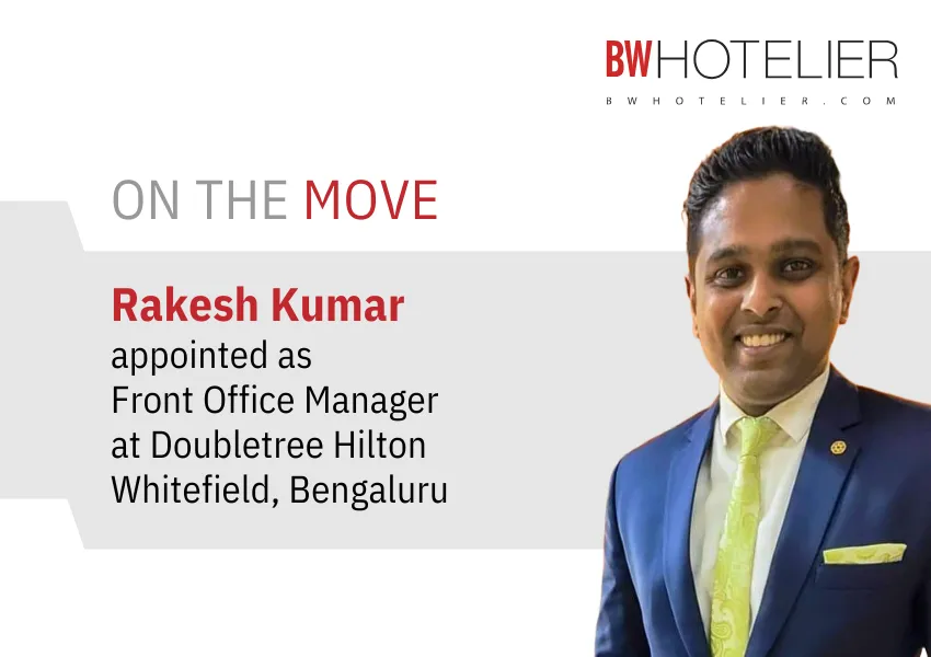 Rakesh Kumar appointed as Front Office Manager at Doubletree Hilton ...