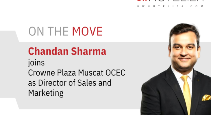 Chandan Sharma joins Crowne Plaza Muscat OCEC as Director of Sales and ...