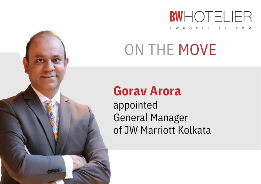Gorav Arora appointed General Manager of JW Marriott Kolkata - BW Hotelier