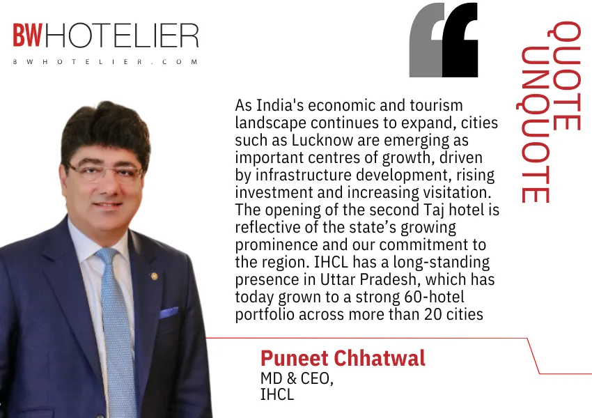 IHCL opens Taj Palace, Lucknow; Yogi Adityanath inaugurates the 181-key hotel in Gomti Nagar