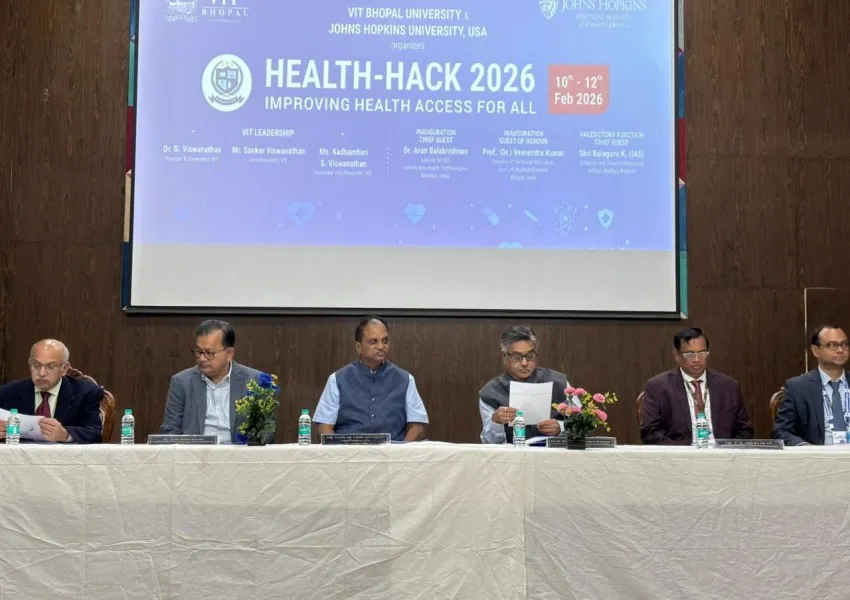 VIT Bhopal University & Johns Hopkins University Host Health Hack 2026 ...