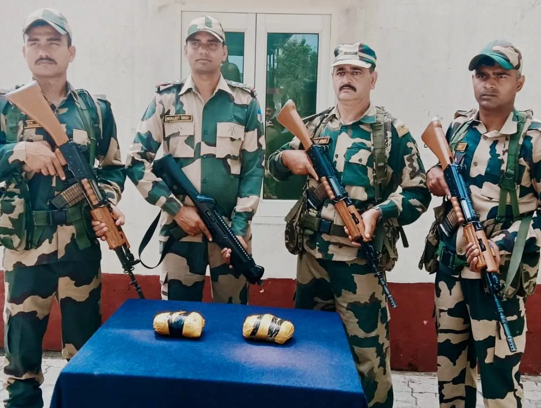BSF troops recovered 12 packets of heroin at Indo Pakistan Border in ...