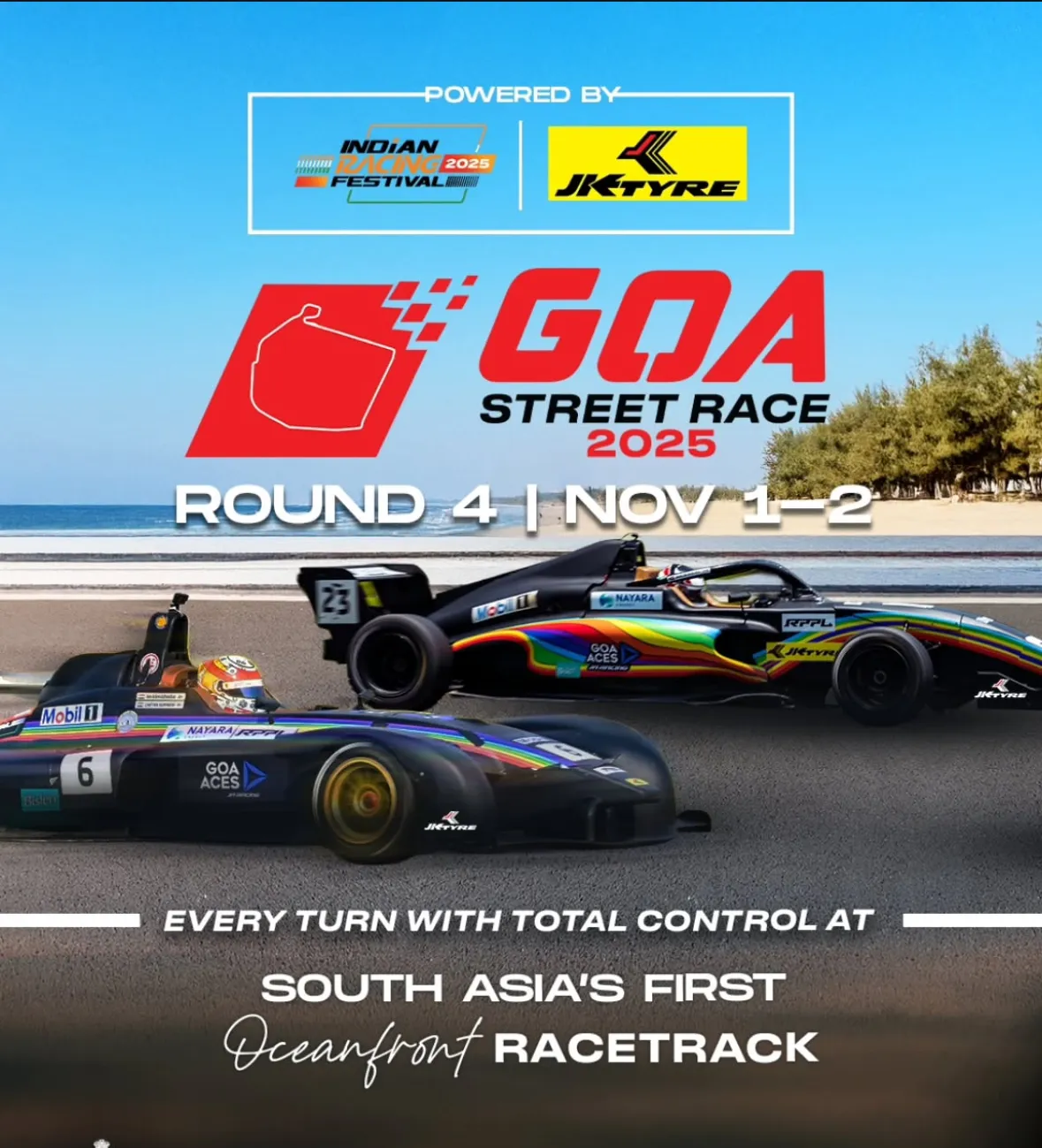South Asia’s First Oceanfront Street Race To Debut In Goa, 2025
