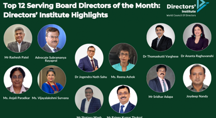Top 12 Serving Board Directors Of The Month: Directors’ Institute ...