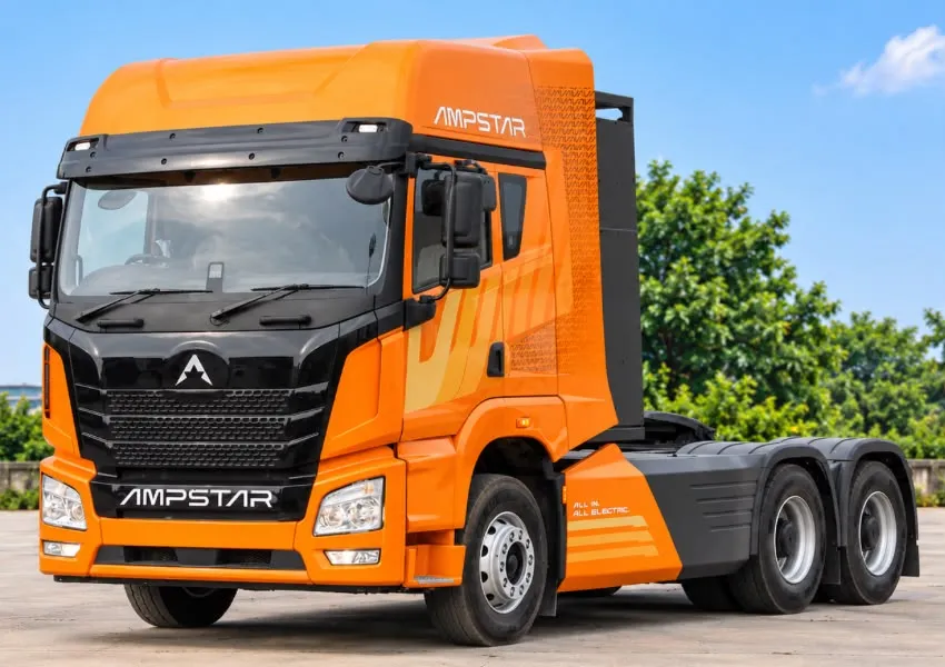 Static Ele JSW Greentech Deploys First 100 Ampstar Electric Tractor Trucks