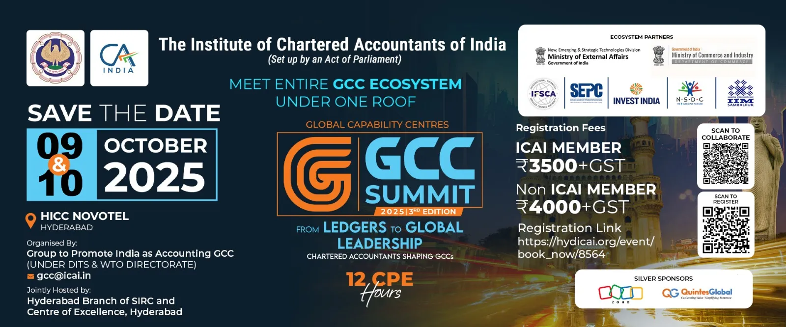 ICAI To Host 3rd GCC Summit 2025 In Hyderabad - BW Businessworld